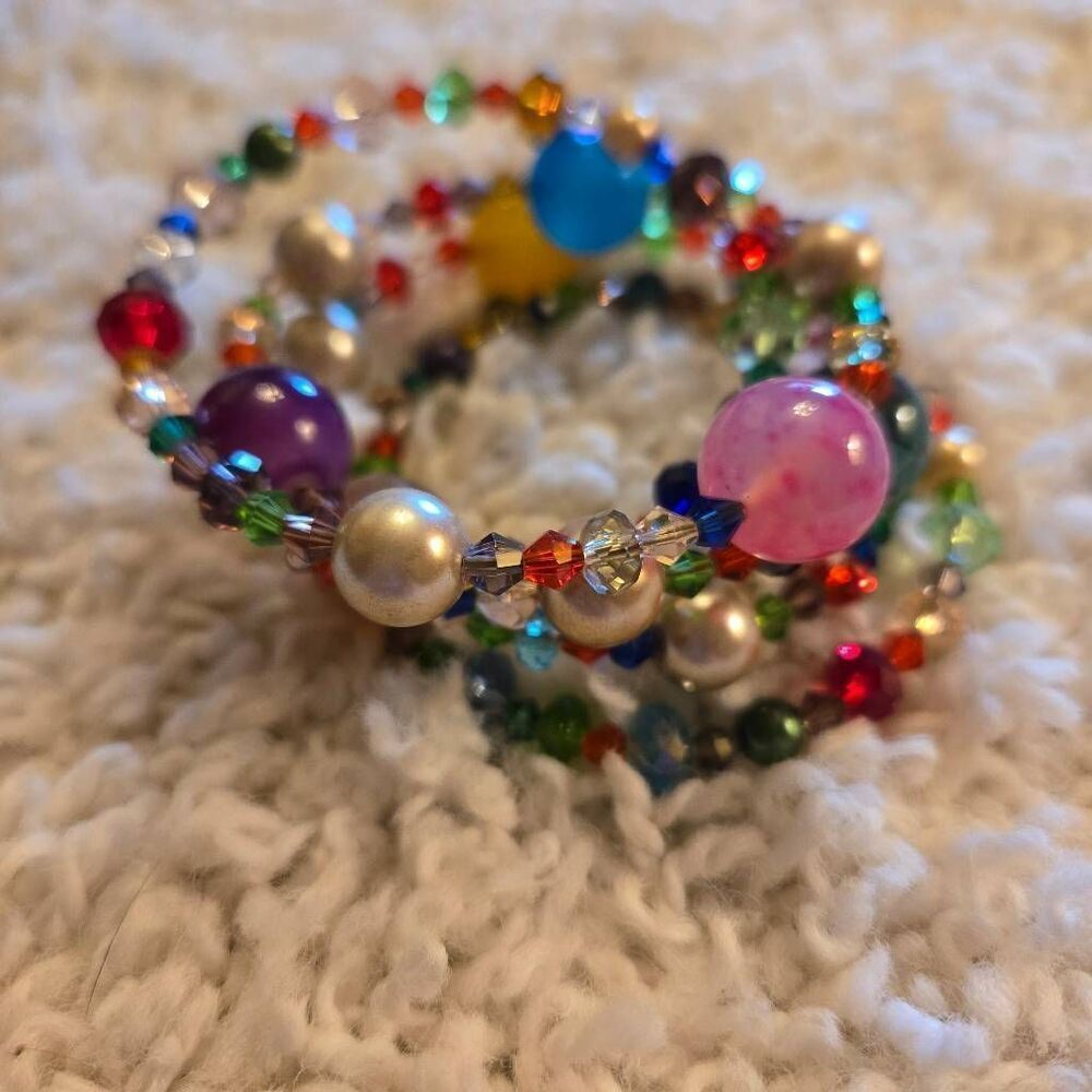 NEW Glass Bead Wrap Bracelet